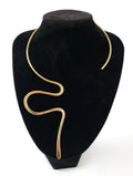 Handcrafted brass choker